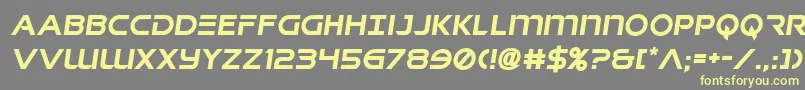 singaporeslingsemital Font – Yellow Fonts on Gray Background