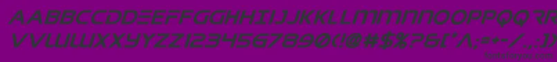 singaporeslingsuperital Font – Black Fonts on Purple Background