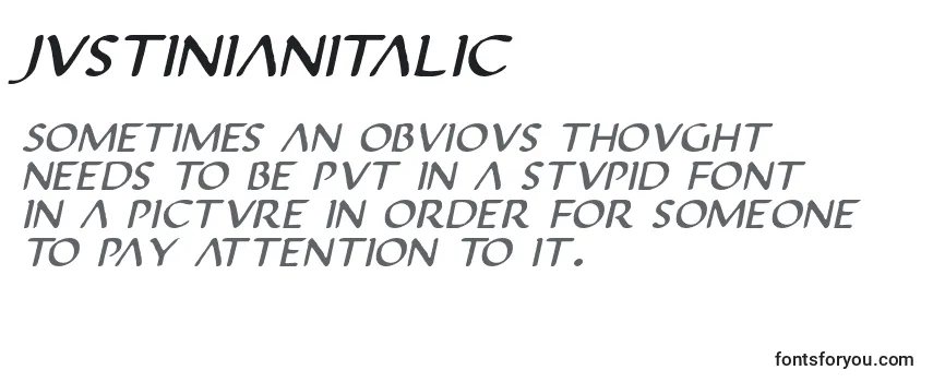 JustinianItalic Font