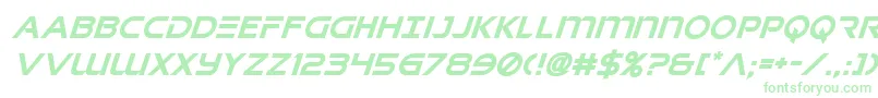 singaporeslingsuperital Font – Green Fonts on White Background