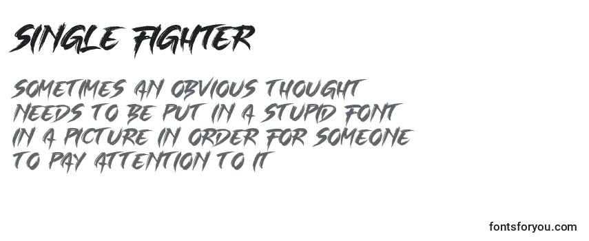 SINGLE FIGHTER Font