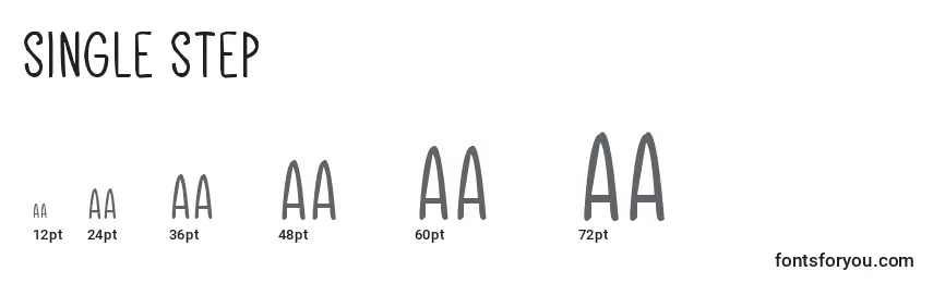 Single Step (141024) Font Sizes