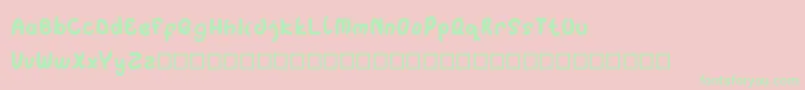 Singo Font – Green Fonts on Pink Background