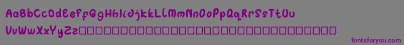 Singo Font – Purple Fonts on Gray Background