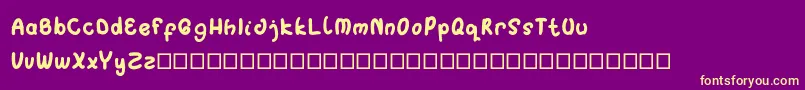 Singo Font – Yellow Fonts on Purple Background