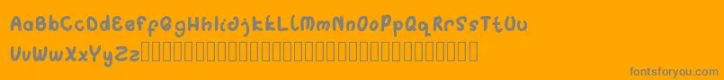 Singo Font – Gray Fonts on Orange Background