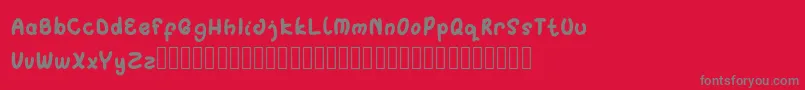 Singo Font – Gray Fonts on Red Background