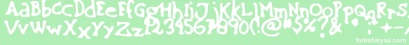 sinking ship   01 Font – White Fonts on Green Background