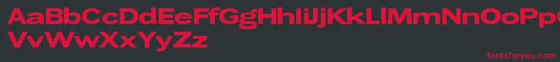 Wendelinbreitfett Font – Red Fonts on Black Background