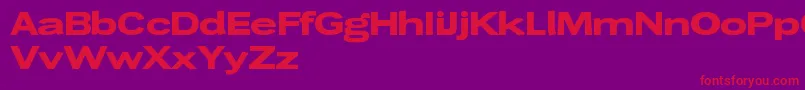 Wendelinbreitfett Font – Red Fonts on Purple Background