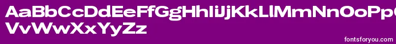 Wendelinbreitfett Font – White Fonts on Purple Background