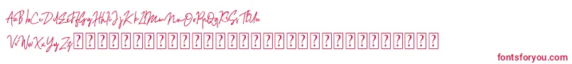 Sinteria Personal Use Font – Red Fonts