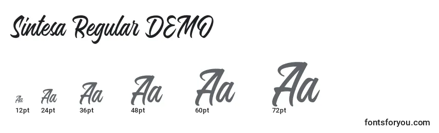 Sintesa Regular DEMO Font Sizes