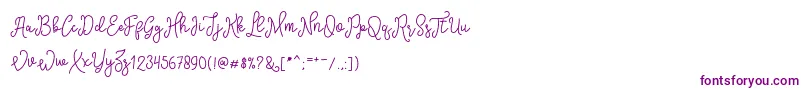 Шрифт SinyakScript – фиолетовые шрифты