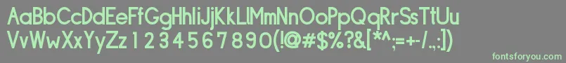 フォントSIPLDB   – 灰色の背景に緑のフォント