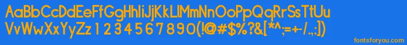 SIPLDB   Font – Orange Fonts on Blue Background