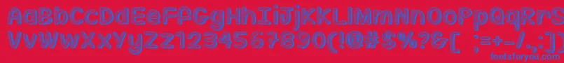 Sippin On Sunshine   Font – Blue Fonts on Red Background