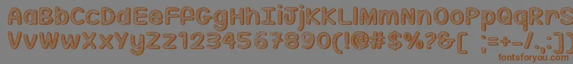 Sippin On Sunshine   Font – Brown Fonts on Gray Background