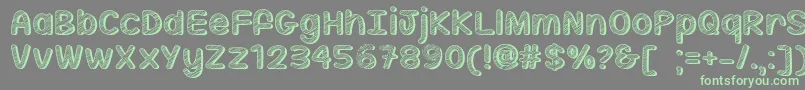 Sippin On Sunshine   Font – Green Fonts on Gray Background