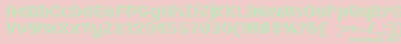 Sippin On Sunshine   Font – Green Fonts on Pink Background