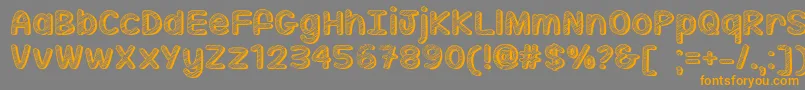 Sippin On Sunshine   Font – Orange Fonts on Gray Background