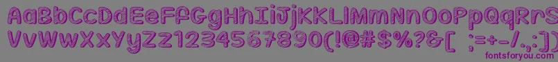 Sippin On Sunshine   Font – Purple Fonts on Gray Background