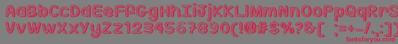 Sippin On Sunshine   Font – Red Fonts on Gray Background
