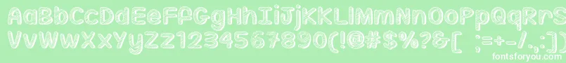 Sippin On Sunshine   Font – White Fonts on Green Background