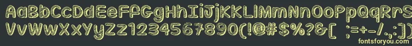Sippin On Sunshine   Font – Yellow Fonts on Black Background