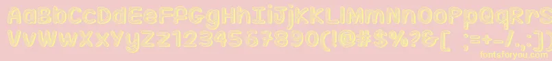 Sippin On Sunshine   Font – Yellow Fonts on Pink Background