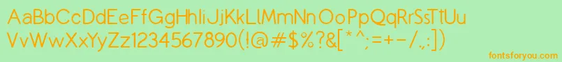 CopilmeL Font – Orange Fonts on Green Background