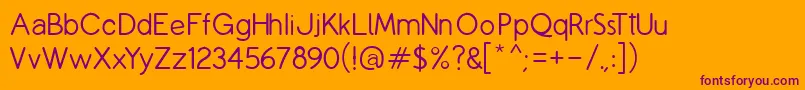 CopilmeL Font – Purple Fonts on Orange Background