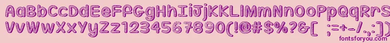 Sippin On Sunshine   Font – Purple Fonts on Pink Background