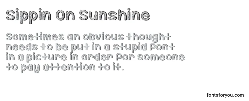 フォントSippin On Sunshine   (141040)