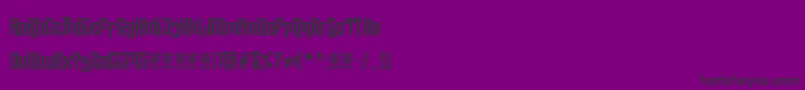 Шрифт Sirugino Demo – чёрные шрифты на фиолетовом фоне