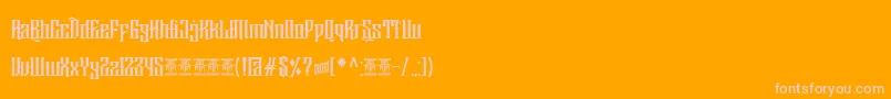 Sirugino Demo Font – Pink Fonts on Orange Background