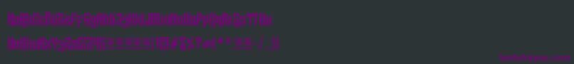 フォントSirugino Demo – 黒い背景に紫のフォント