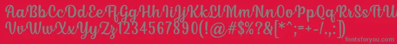 fuente Siry Font by Situjuh 7NTypes – Fuentes Grises Sobre Fondo Rojo