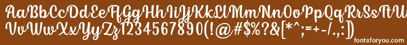 Police Siry Font by Situjuh 7NTypes – polices blanches sur fond brun
