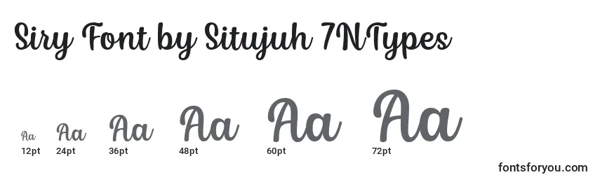 Größen der Schriftart Siry Font by Situjuh 7NTypes