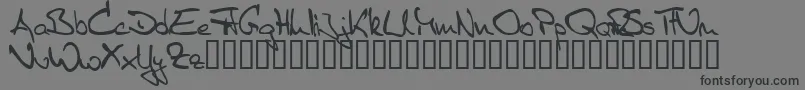 Sister R Font – Black Fonts on Gray Background