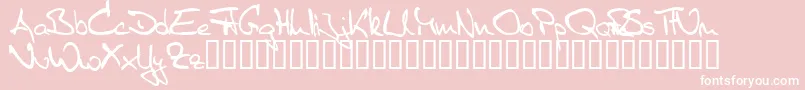 Sister R Font – White Fonts on Pink Background