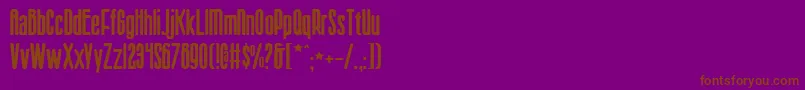 Шрифт Sisterv2 – коричневые шрифты на фиолетовом фоне