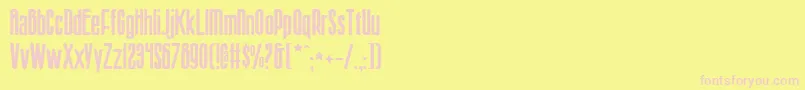 Sisterv2 Font – Pink Fonts on Yellow Background