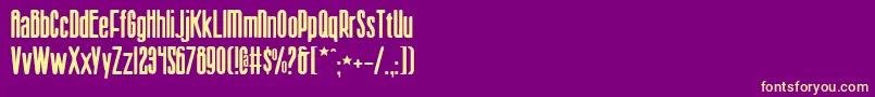 Sisterv2 Font – Yellow Fonts on Purple Background