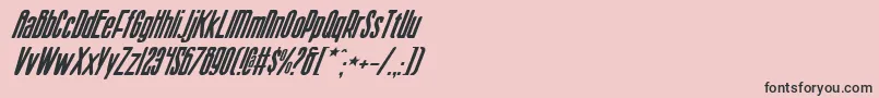 Sisterv2i Font – Black Fonts on Pink Background
