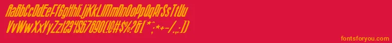 Sisterv2i Font – Orange Fonts on Red Background