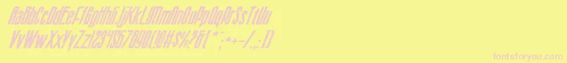 Sisterv2i Font – Pink Fonts on Yellow Background