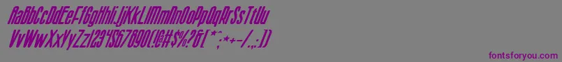 Шрифт Sisterv2i – фиолетовые шрифты на сером фоне