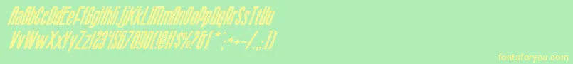 Sisterv2i Font – Yellow Fonts on Green Background